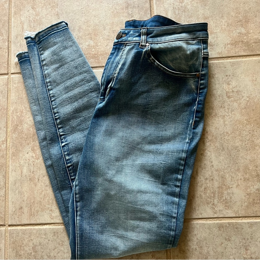 NWOT Grace & Lace Blue Skinny Jeans Sz 12